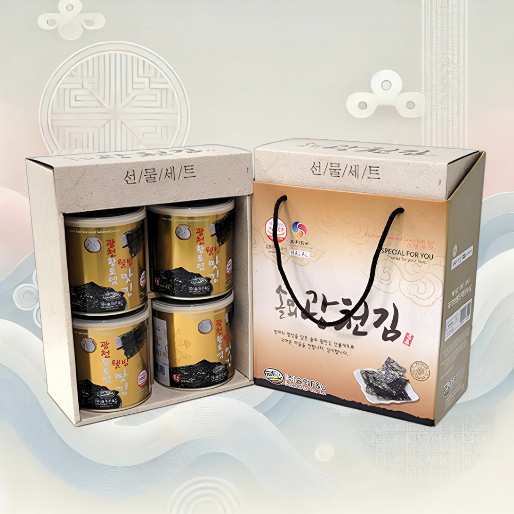 깡통김 솔뫼 광천김 캔 선물세트 명품 재래김 캔김 선물세트