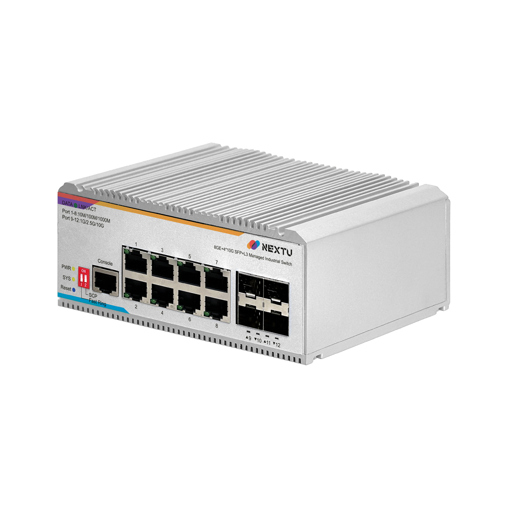 스요등 산업용 8포트 1G 10G 4SFP L3 인터넷 스위칭 허브 - 상세 이미지 4