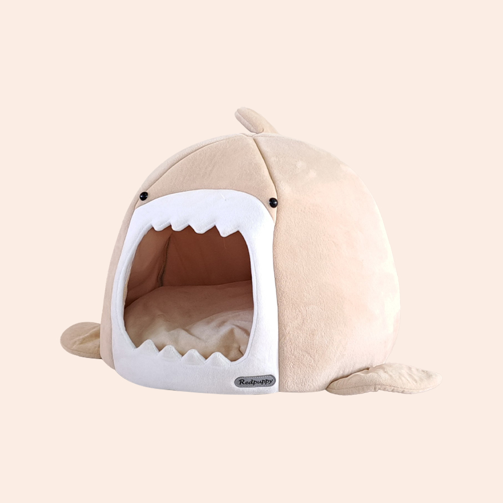개과천선 샤크오션 고양이 하우스 애견 예쁜 쿠션 하우스 동굴 숨숨집 캐릭터 하우스 - 상세 이미지 5