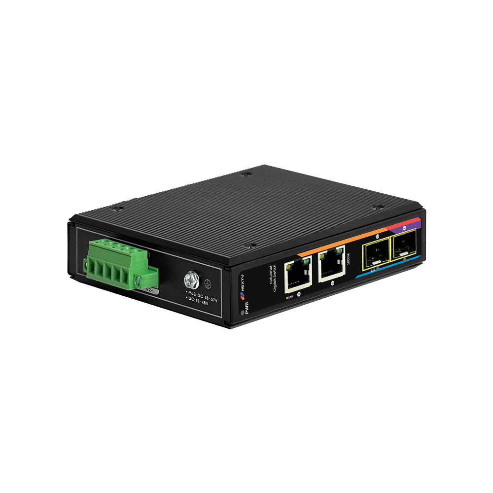 스아목 산업용 2포트 1G 2SFP 광 미디어 컨버터 - 상세 이미지 3