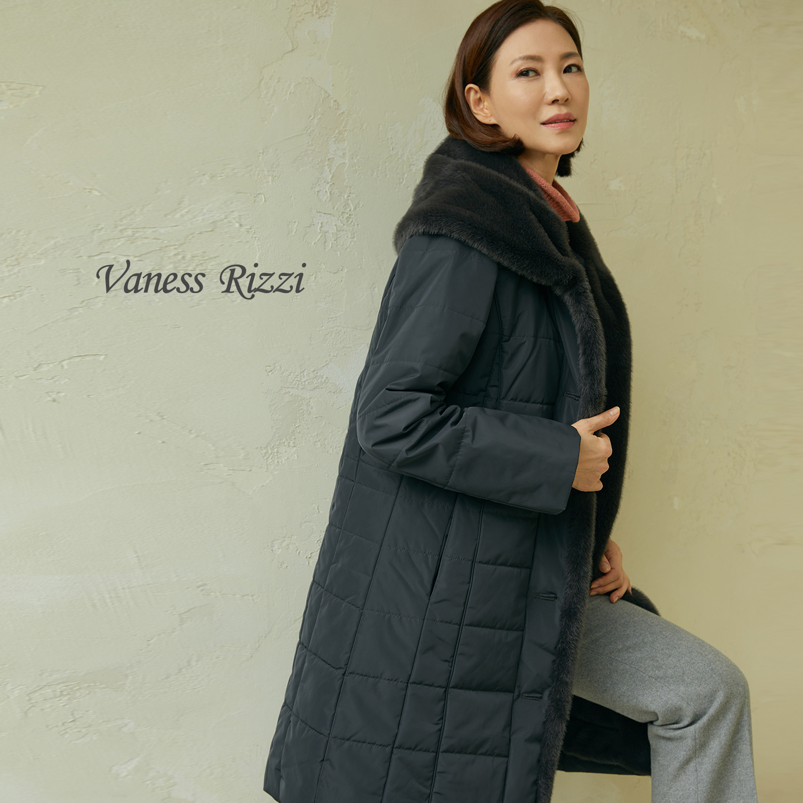 엄마옷 따숨 숄카라 퍼 롱패딩 페이크퍼 빅사이즈 중년여성 마담 60대 50대 40대 선물 - 상세 이미지 4