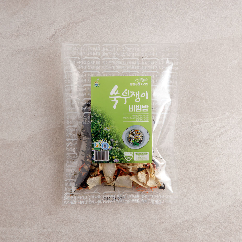 [ 쑥부쟁이 비빔밥 재료 25g ] 간편하고 맛있는 나물밥 - 상세 이미지 2