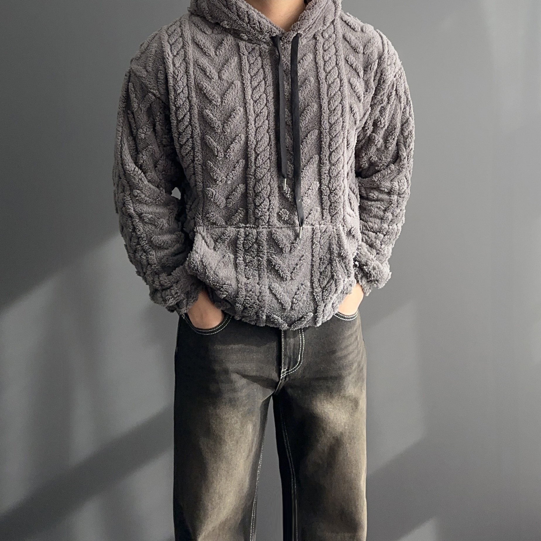 기모후드티 양털후드티 - 상품 이미지