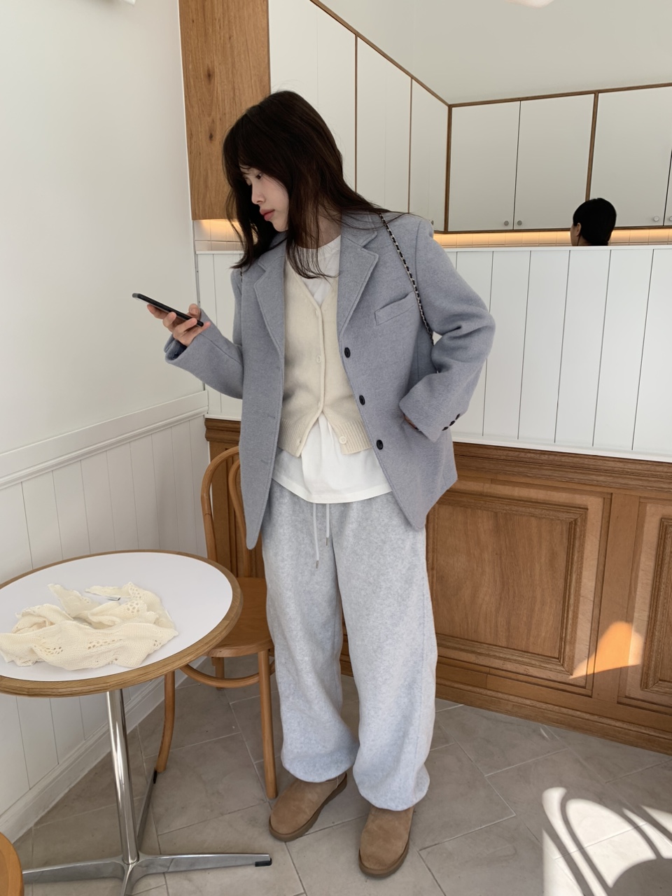 스브 알파카 하프코트 자켓 2colors 상세 이미지 25