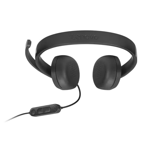 레노버 Lenovo USB-A 유선 스테레오 헤드셋 G2 4XD1P83425 USB-A / 직관적 컨트롤러 / 가벼운 무게/ 선명한 음질 - 상세 이미지 4