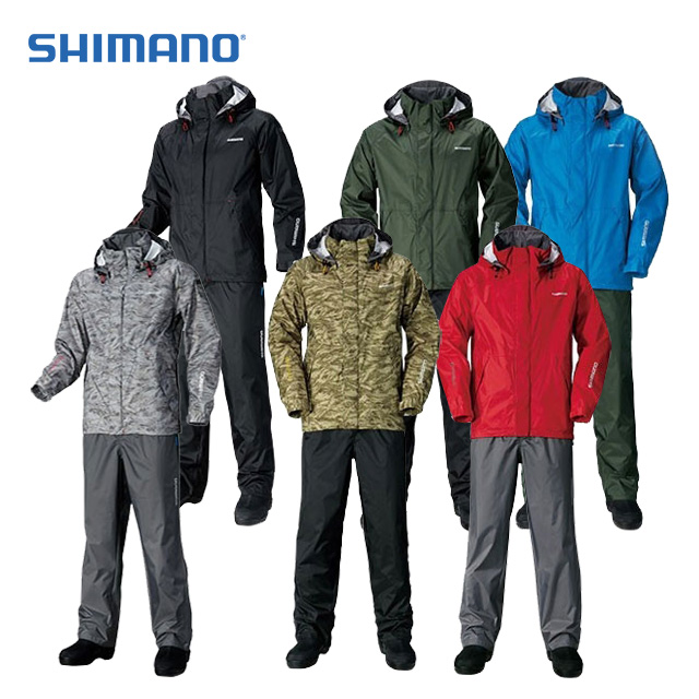 정품 시마노 어드밴스 슈트 레인웨어 블랙 RA-027Q 낚시복 우의 비옷