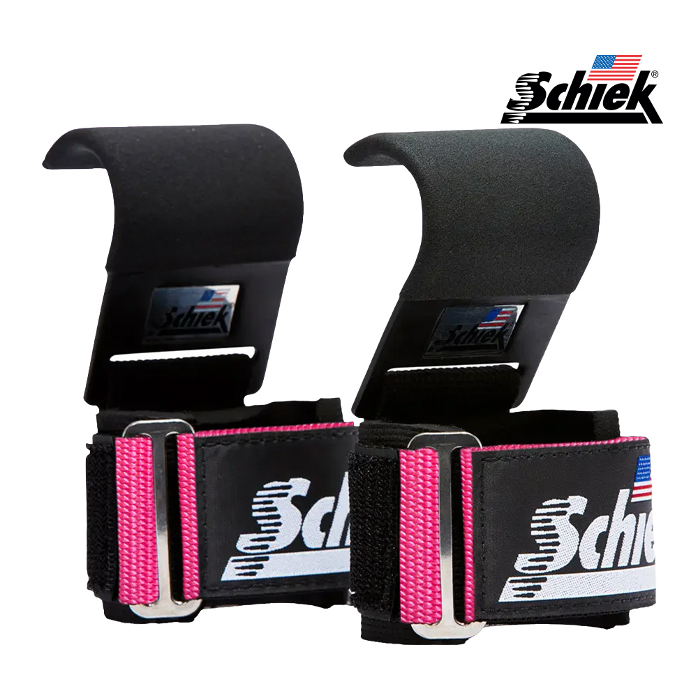 SCHIEK 1200PLH 핑크 리프팅 후크 헬스 스트랩 풀업 데드리프트 시크 쉬크 - 상품 이미지