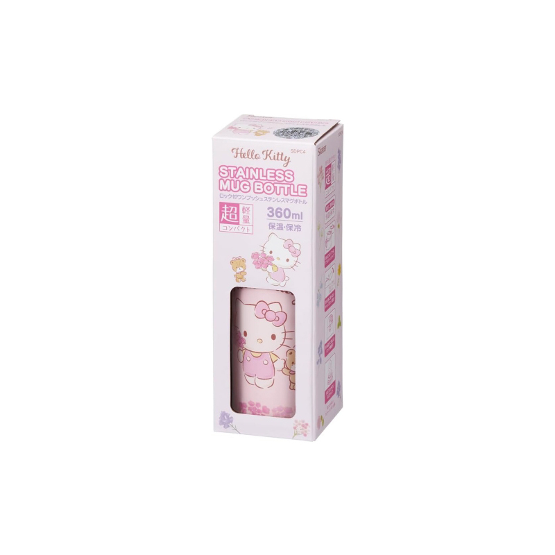 헬로키티 원터치텀블러 360ml 핑크 화이트 레드 보온 보냉 스텐 보틀 이미지 6