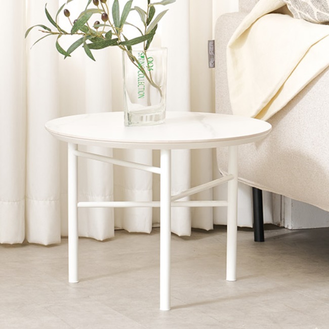 세라믹 티 테이블 기능성 거실 테이블 낮은 좌식 원형 테이블