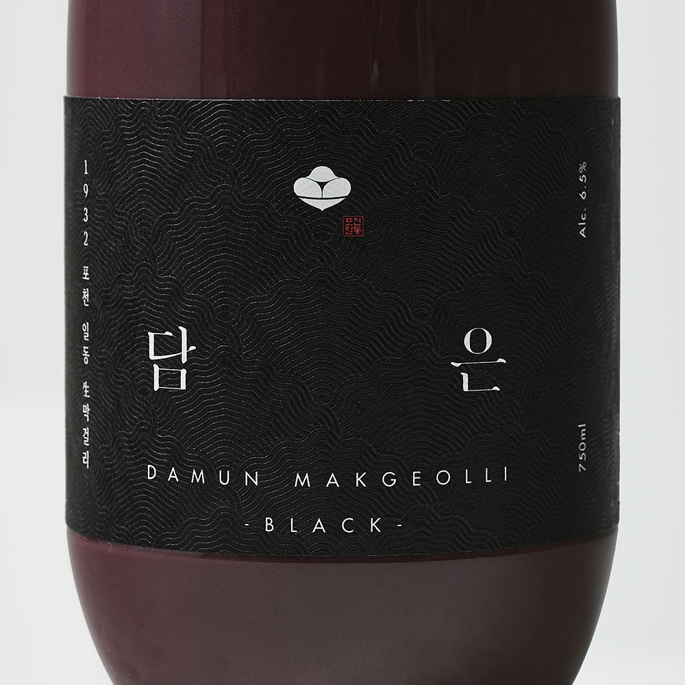 [담은 블랙] 흑미 막걸리 6.5도 750ml 3병 이미지 6