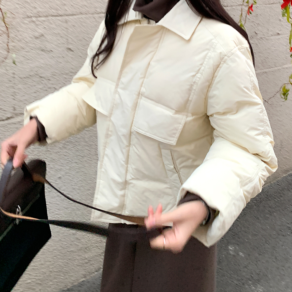 쇼콜에 카라 패딩 점퍼 - 상세 이미지 5