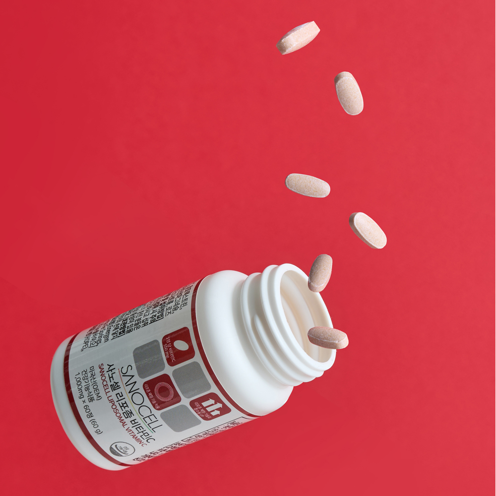 [USA 직수입 고함량 비타민C] 사노셀 리포좀 비타민C 미국직수입 고함량 550mg 60정, 1개 - 상세 이미지 5