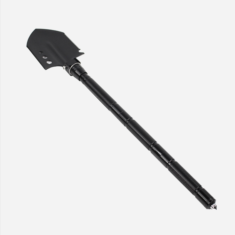 KOOLMAN 쿨맨 캠핑 야전삽 아웃도어 롱레인지 멀티 캠핑삽 올블랙 760