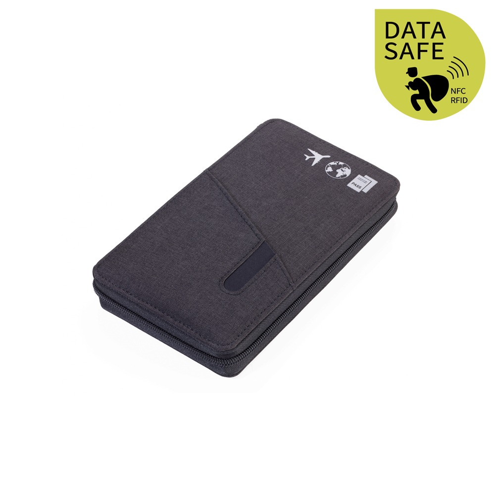 독일 브랜드 트로이카 RFID 차단 다용도 여행 지갑 카고세이프 9개 수납공간 다크그레이(TRV90/DG) - 메인 이미지