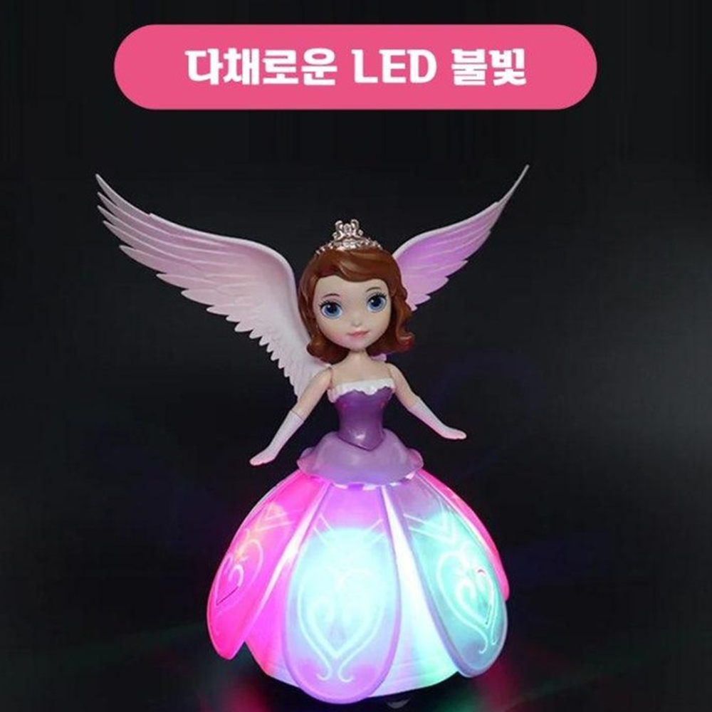 동화속 춤추는 공주들 4종세트 LED 댄스 백설공주 피규어 불빛 여아 어린이날 선물 이미지 7