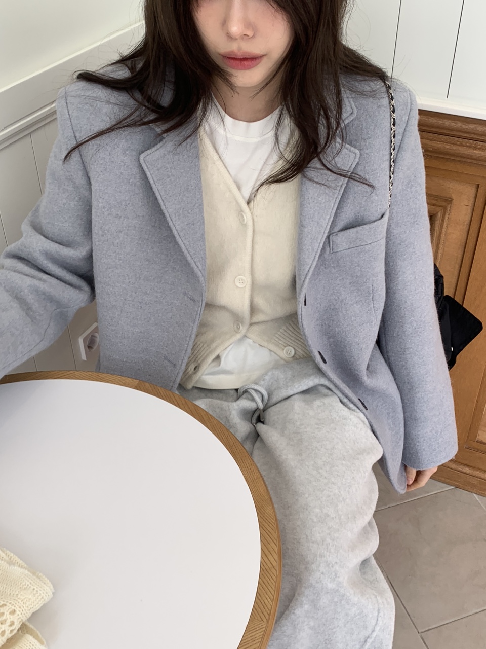 스브 알파카 하프코트 자켓 2colors 상세 이미지 11