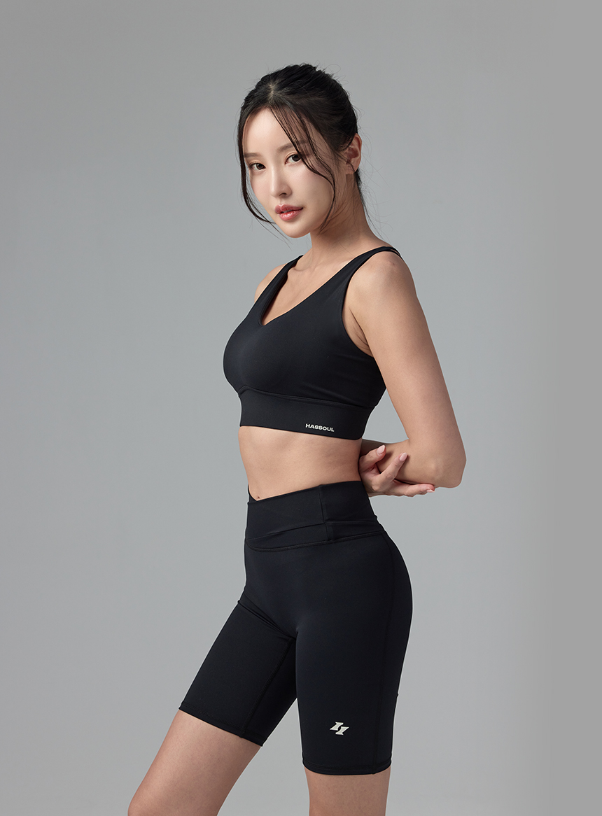 [해즈소울] 코어엑스 밴드 쇼츠 요가 레깅스 - 상세 이미지 4