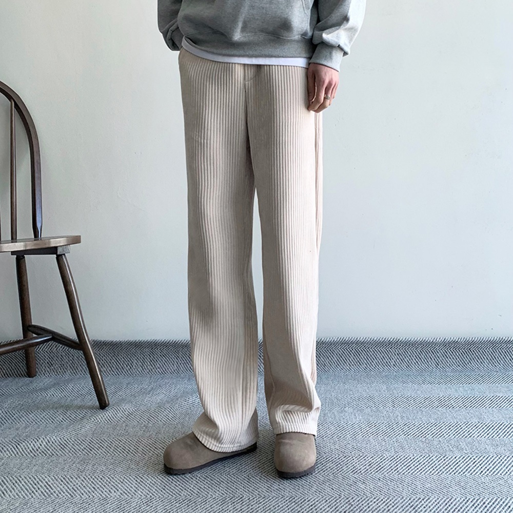 남성골덴바지 남자코듀로이팬츠 남자와이드팬츠 - 상세 이미지 2