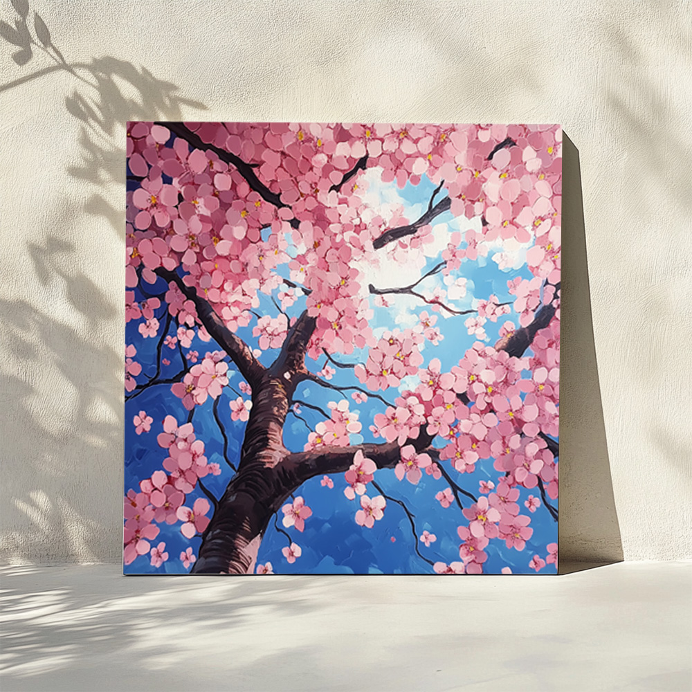 봄의쉼표 45cm x 45cm 캔버스액자 봄그림 - 상세 이미지 5
