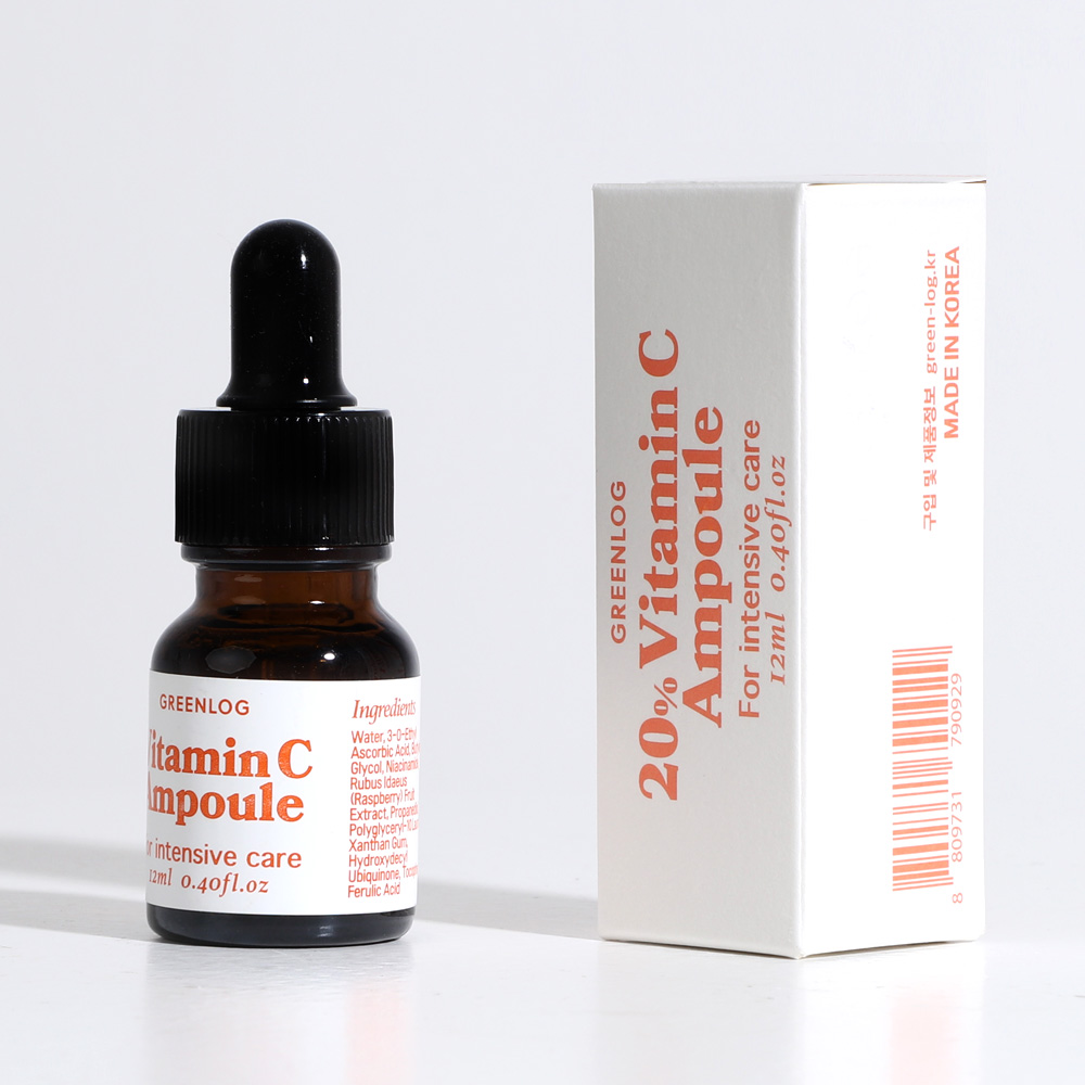 비타민C 20% 앰플 미백 잡티 피부톤 개선 세럼 비타민씨 그린로그 12ml, 1개 이미지 4