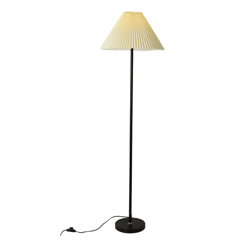 북유럽 장스탠드 버섯 플로어 램프 주름 엔티크 침실 거실 카페 조명 Mushroom Floor Lamp 단색광(따듯한 빛) - 상품 이미지