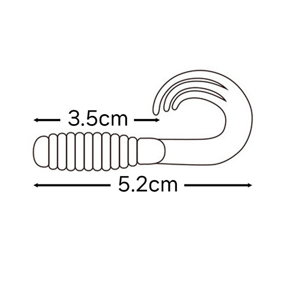 캣츠크로우 트리플그럽 쏘가리웜 꺽지 우럭 광어 그럽웜 005 레드 실버, 7.6cm(3인치) - 상세 이미지 2