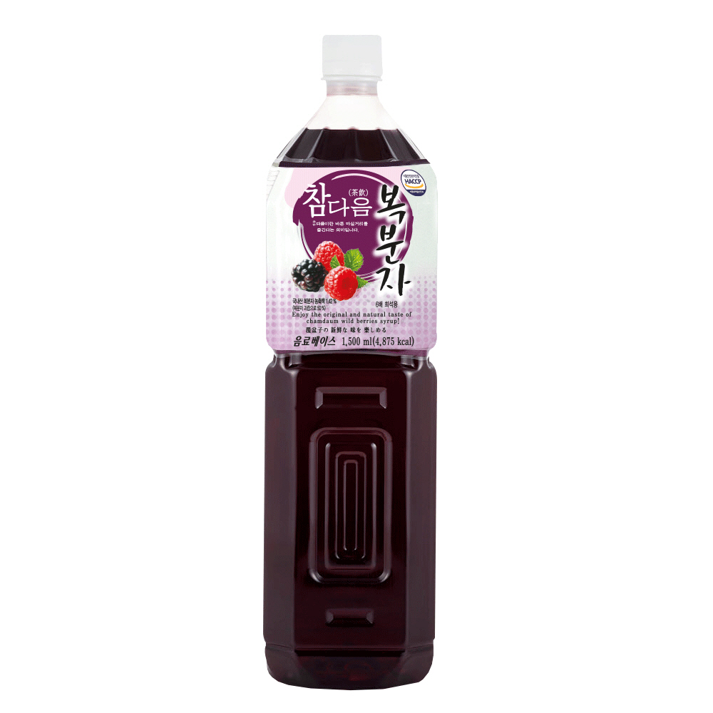 참다음 복분자 농축액 엑기스 청 음료 베이스 1.5L - 상품 이미지