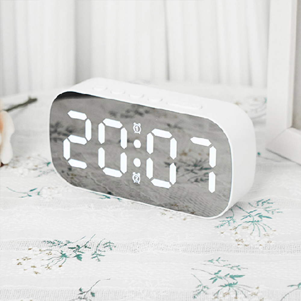 탁상 시계 알람 무소음 온도 습도 인테리어 전자 디지털 고급 탁상용 예쁜 LED 시계