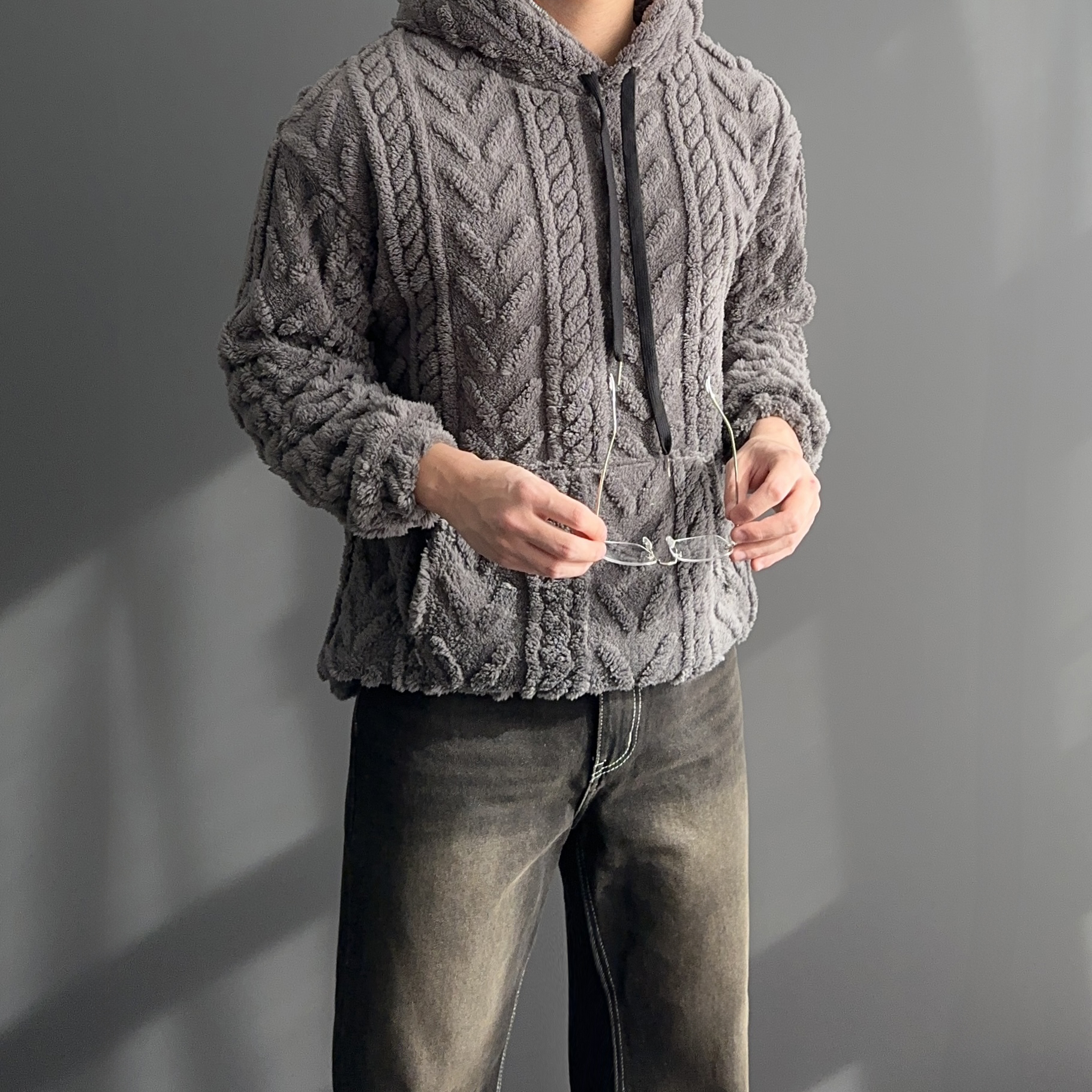 기모후드티 양털후드티 - 상세 이미지 5