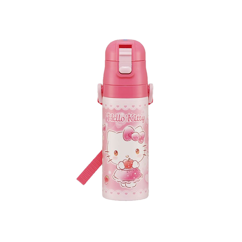 헬로키티 각인텀블러 보온병 캐릭터 스텐보틀 470ml 어깨끈물통 물병 이미지 6