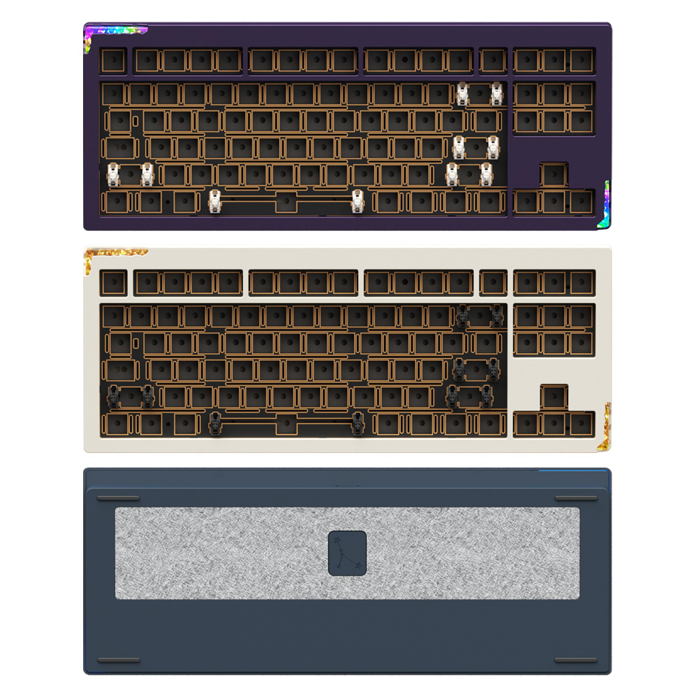 스텔라87 베어본 풀알루미늄 볼캐치 VIA 아이 패드 폰 유 무선 블루투스 핫스왑 키보드