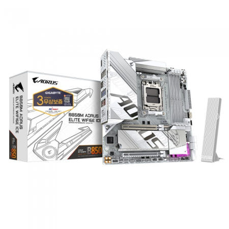 -GIGABYTE B850M AORUS ELITE WIFI6E ICE 피씨디렉트-(빠른배송)