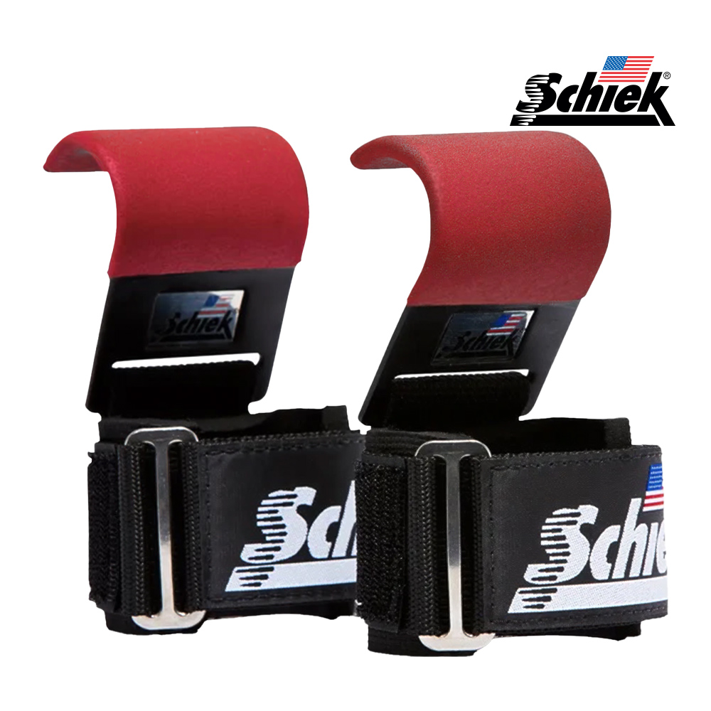SCHIEK 1200PLH 레드 리프팅 후크 헬스 스트랩 풀업 데드리프트 시크 쉬크 - 상세 이미지 2