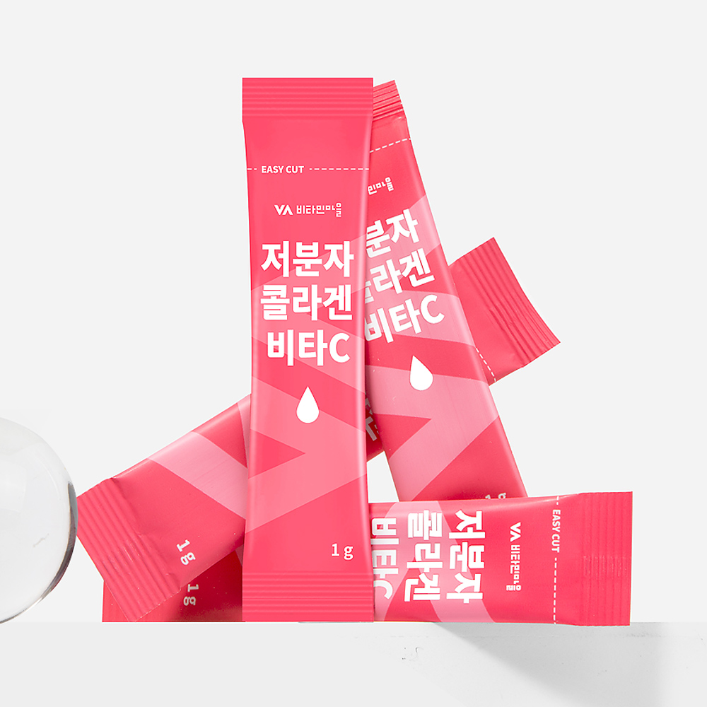 [1개월분] 비타민마을 300달톤 저분자 피쉬 콜라겐 비타민C 분말 스틱 30포, 1개 - 상세 이미지 4