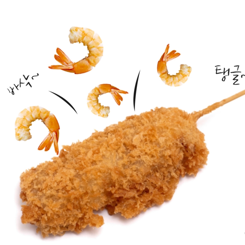 통새우튀김 8꼬치 바삭한 튀김요리 맥주안주 야식 혼술 혼맥 떡볶이 분식 : sowonst