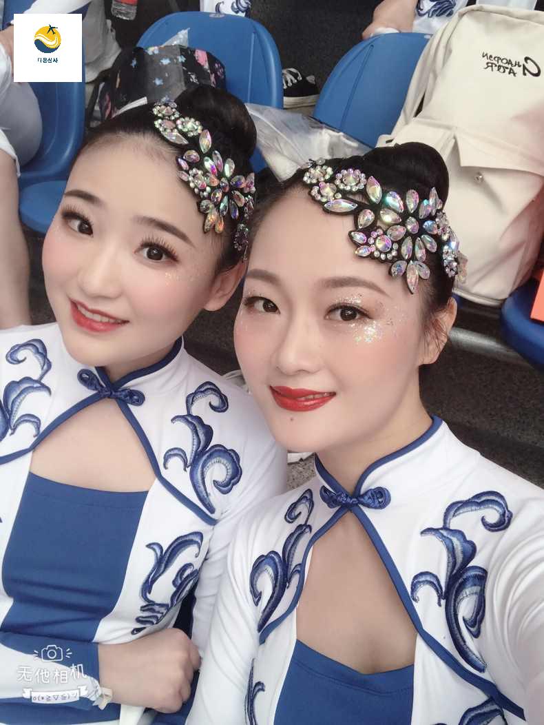악세사리 스포츠댄스 머리장식 댄스 라인 머리핀 - 상세 이미지 3