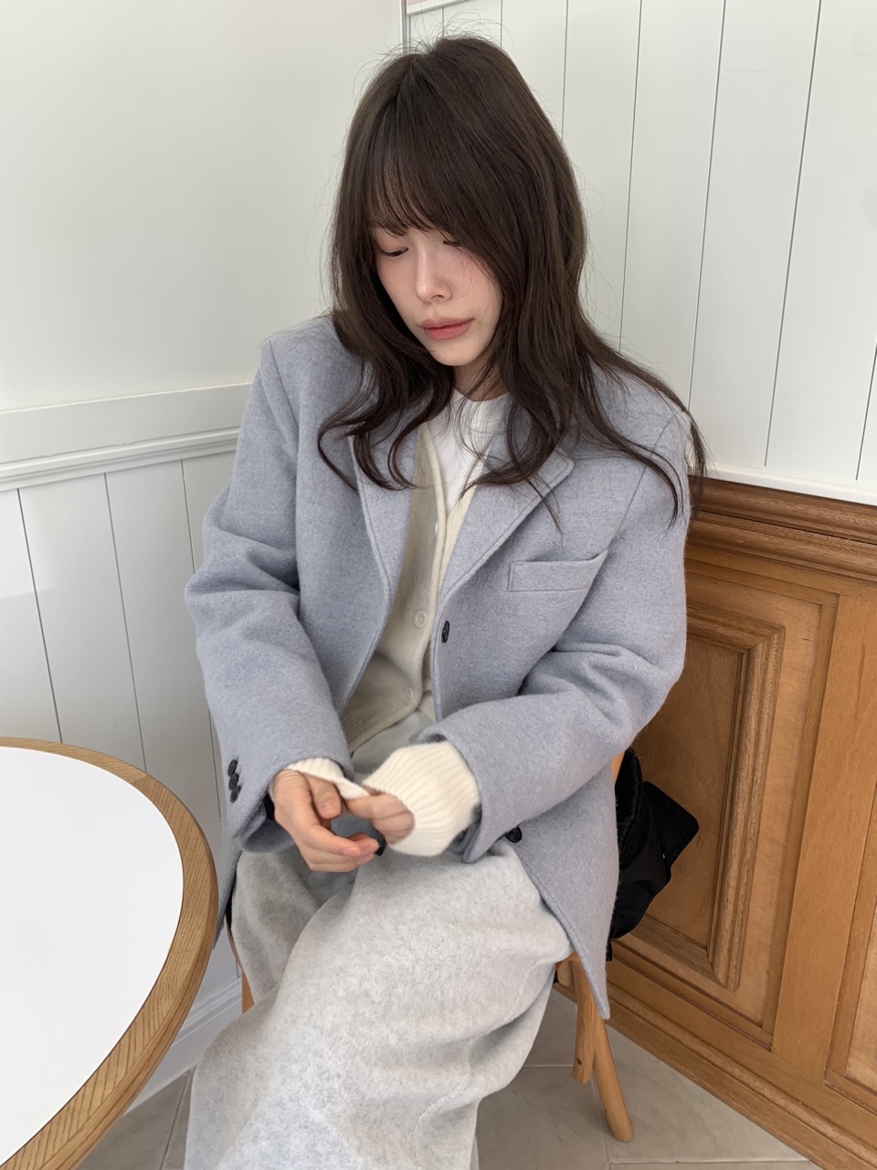 스브 알파카 하프코트 자켓 2colors 상세 이미지 17