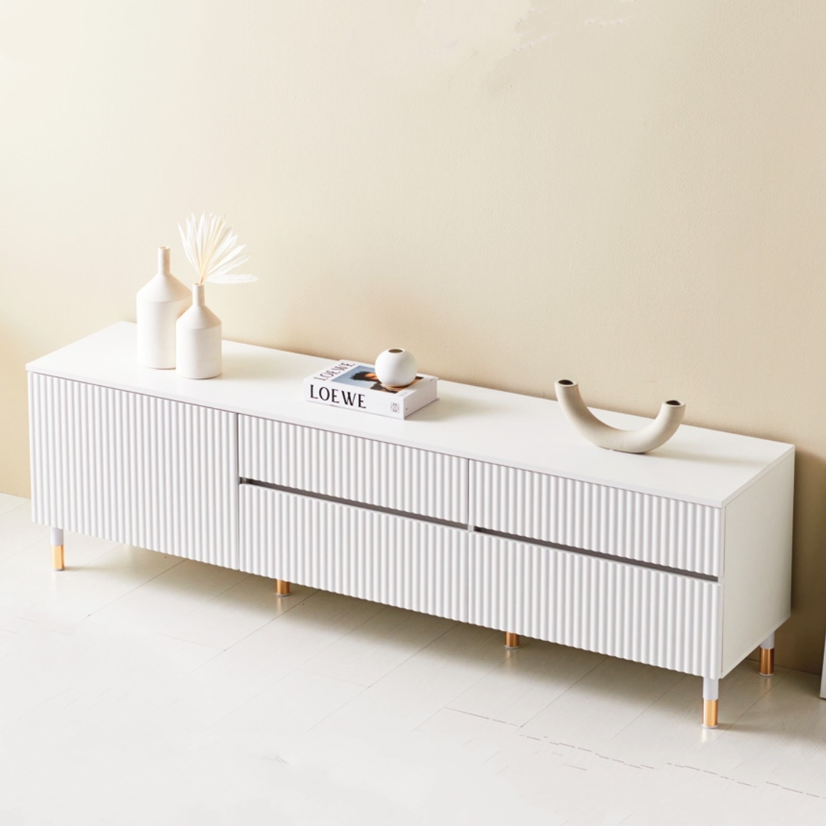 템바보드 높은 거실장 탬파보드 거실장 tv 서랍형 선반