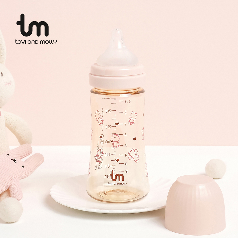 [토비앤몰리] 몰리 신생아 배앓이 아기 싱글 젖병 180ml 280ml - 상세 이미지 3