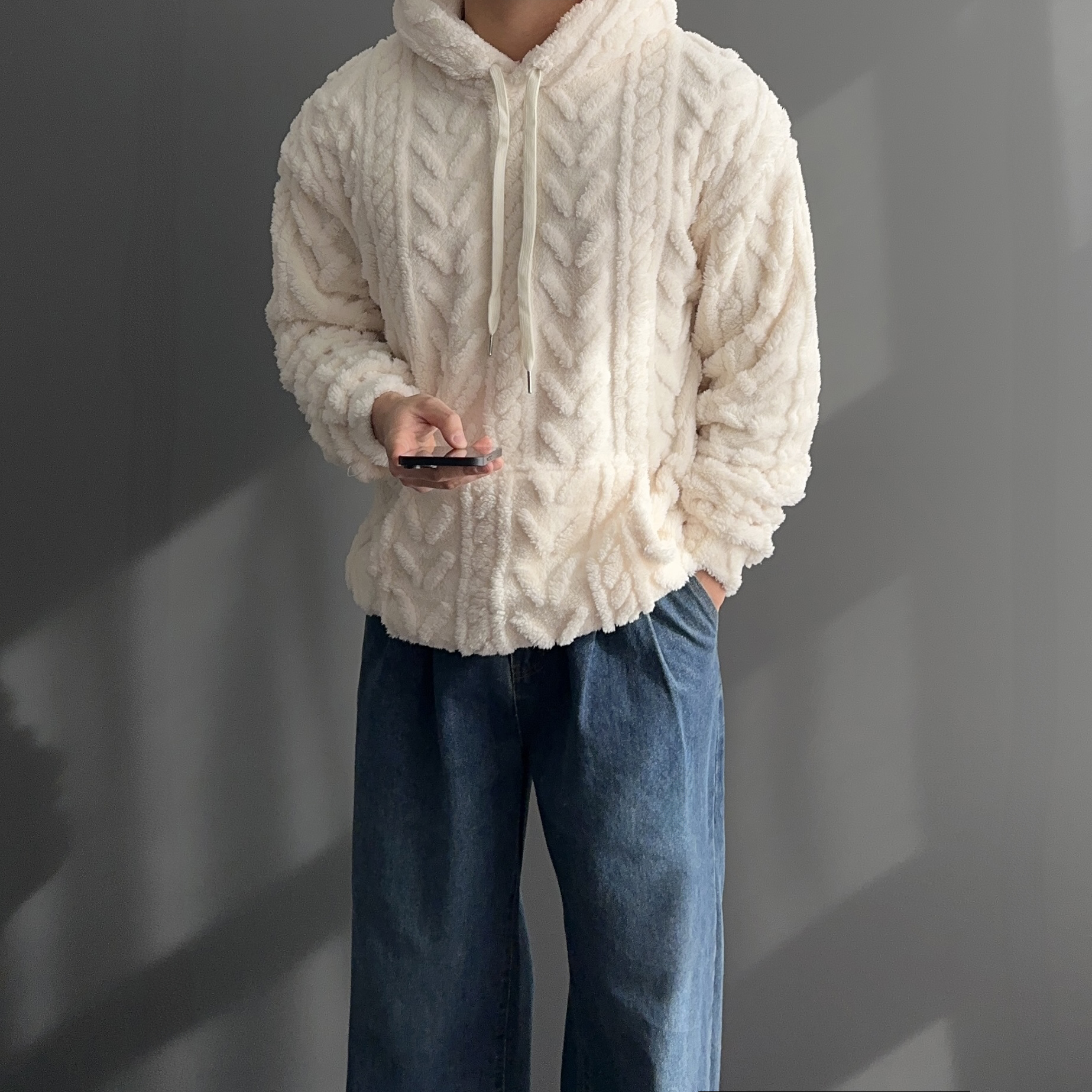 기모후드티 양털후드티 - 상세 이미지 4