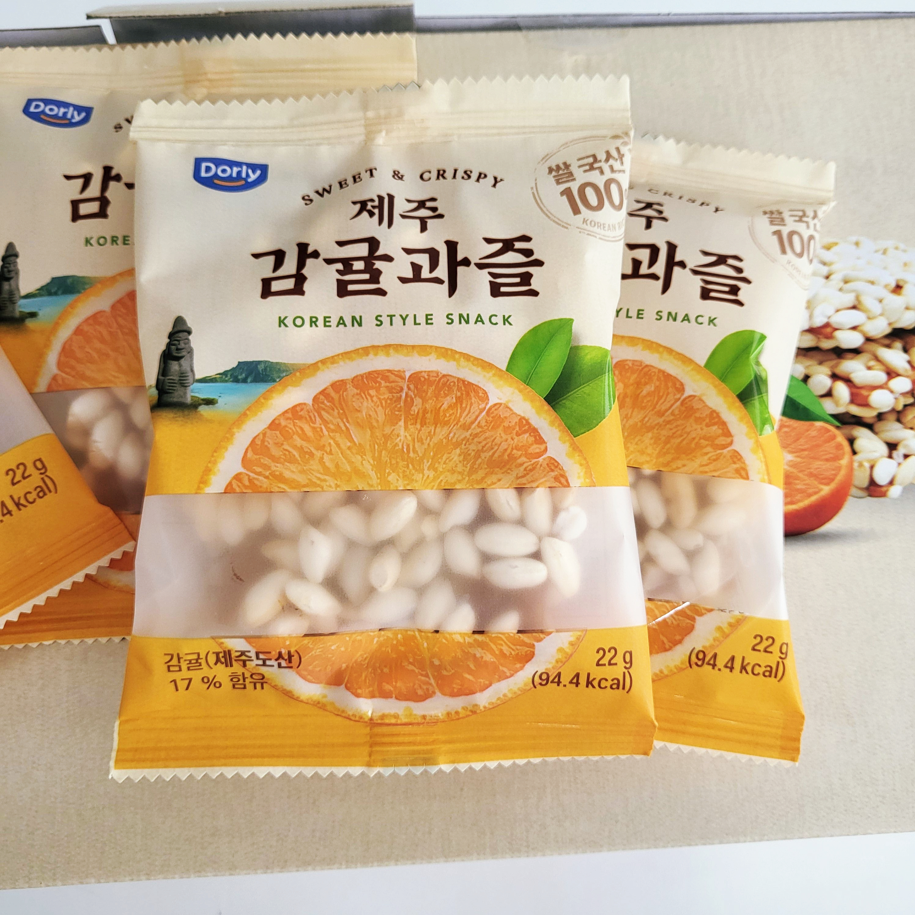 돌리 Dorly 돌리 제주 감귤과즐 22g X 30봉 전통과자 명절선물 코스트코 - 상품 이미지