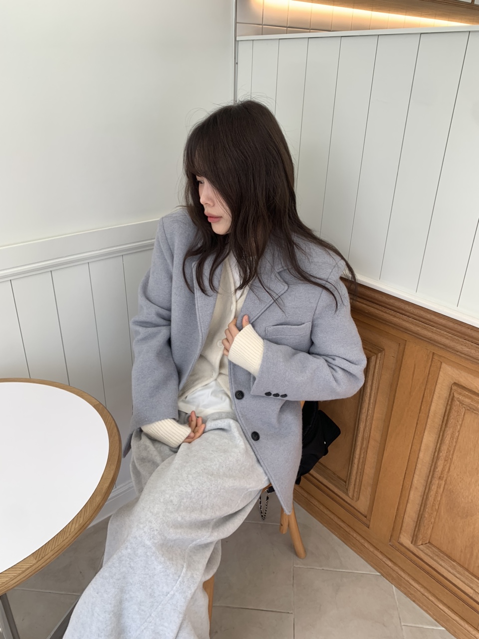 스브 알파카 하프코트 자켓 2colors 상세 이미지 5