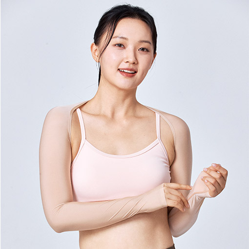 여성 골프웨어 숄더 볼레로 기능성 냉감 이너웨어 UV 자외선차단 쿨 손등토시 골프티셔츠 - 상세 이미지 3