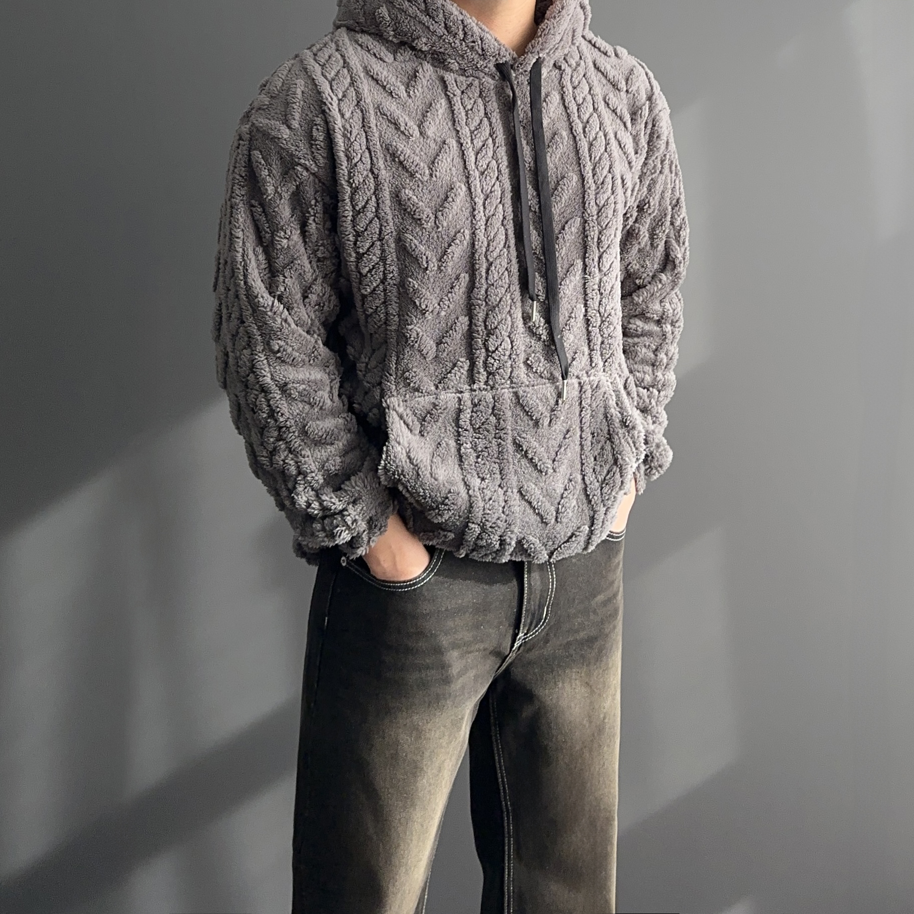 기모후드티 양털후드티 - 상세 이미지 2