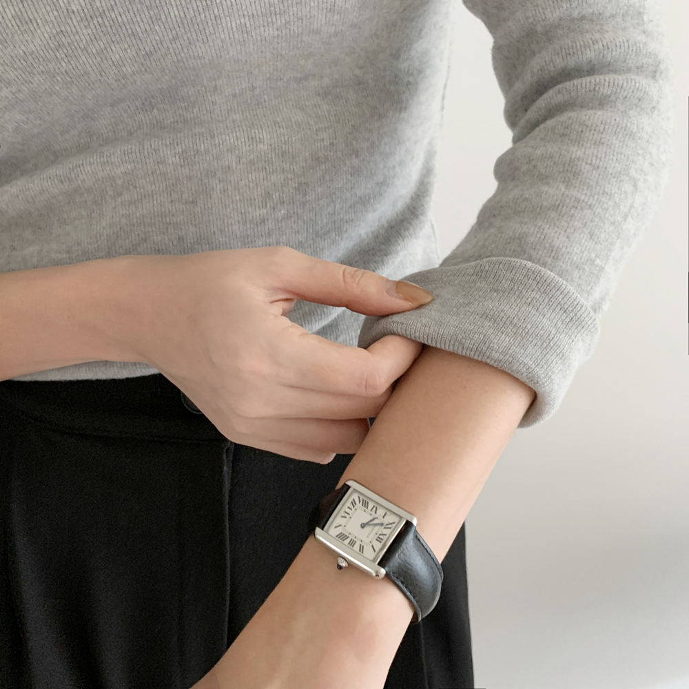 부드러운 골지 스판 여자 기모 티셔츠 겨울 여성 티셔츠 긴팔티 기본 라운드 이너 레이어드티 상세 이미지 4