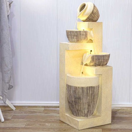 실내분수대 가정용 분수 인테리어 식당 인공폭포 사무실 거실 천연가습기 1. 2007B 중형-116cm(공X)