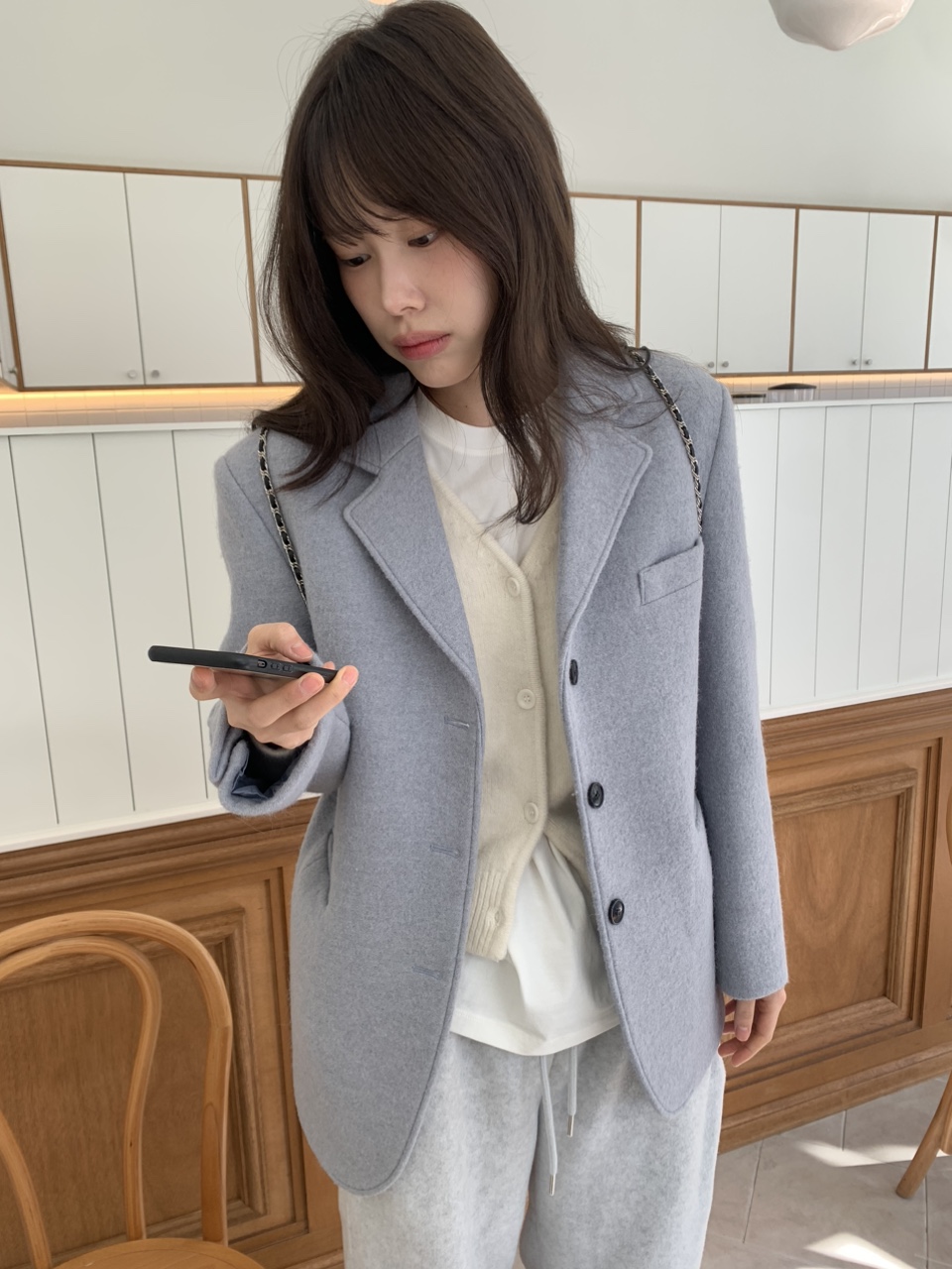 스브 알파카 하프코트 자켓 2colors 상세 이미지 32