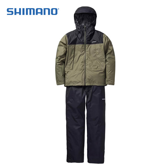 정품 시마노 베이직 인설레이션 레인 슈트 RB-057X 비옷 우의 방수 낚시복