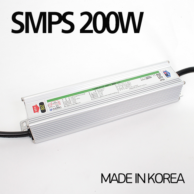 국산 방수형 SMPS 12V, 24V 안정기 아답터 파워서플라이 200W - 상세 이미지 2