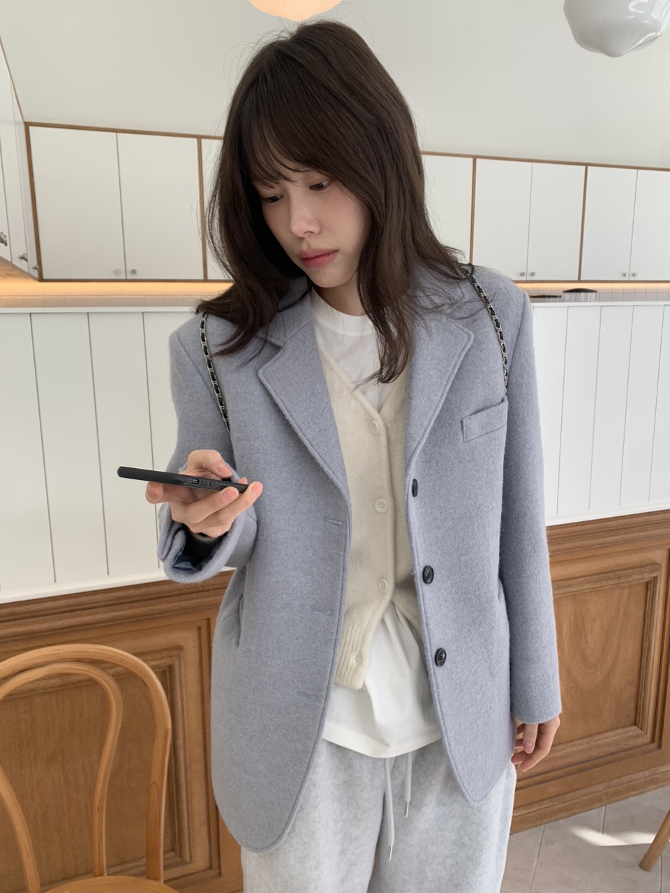 스브 알파카 하프코트 자켓 2colors 상세 이미지 33